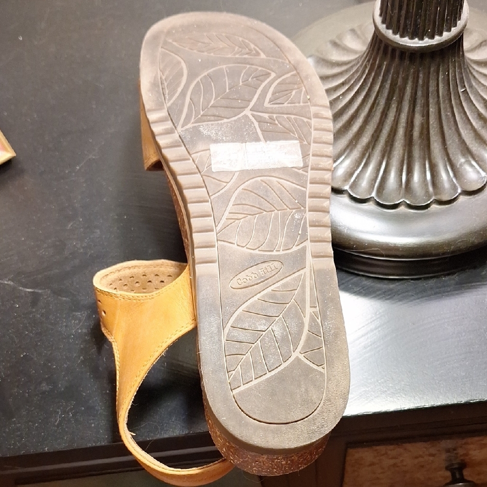 Cobb Hill May Wave Leather Slingback Sandals 10W - Picture 7 of 8